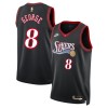 Philadelphia 76ers Paul George Nike 2025-26 Classic Edition Musta Miesten Pelipaidat Swingman
